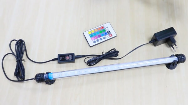 Led tube submersible de 37 cm avec télécommande