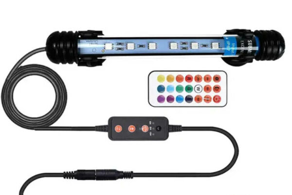 Led tube submersible de 28 cm avec télécommande