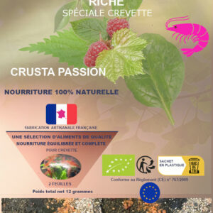Feuille de nori nutri-emrobée - ULTRA-RICHE pour crevette - 100% naturelle et bio - aliment complet