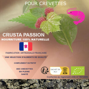 Friants bios – Complément haute teneur nutritive vitalité pour crevettes