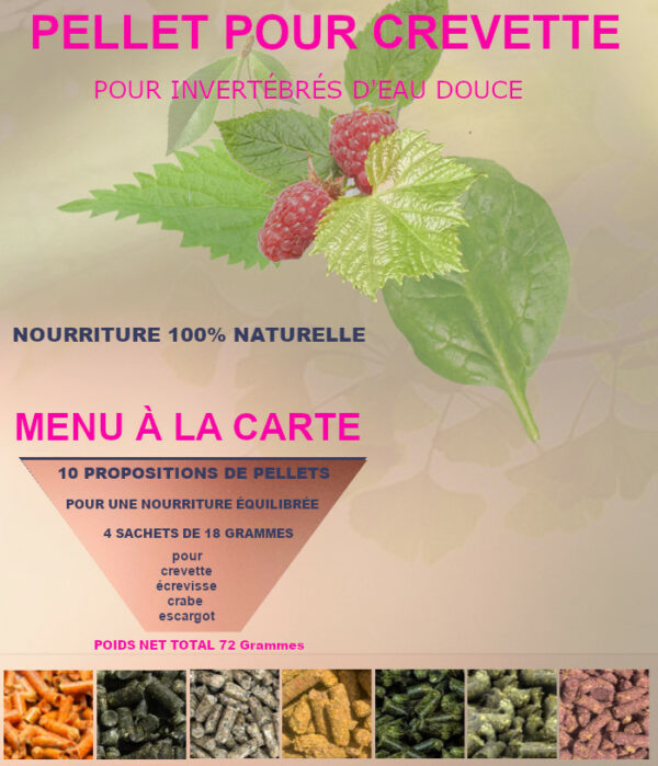4 RECETTES DE PELLETS CLASSIQUES POUR CREVETTE AU CHOIX parmi 10