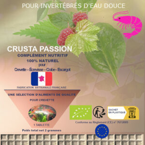 Micro-tablette  – bio - Complément nutritif spécial mue pour crevettes & invertébrés