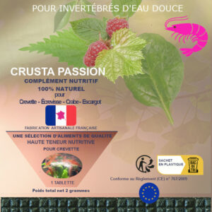 Micro-tablette  –  Complément haute teneur nutritive vitalité pour crevettes & invertébrés