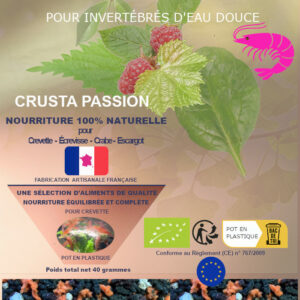 MÉLANGE - RICHE - spécial crevette - 100% naturelle et bio - aliment complet