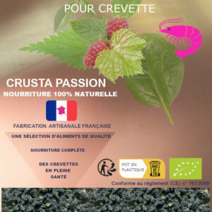 NOURRITURE - ÉNERGIE- spéciale crevette - 100% naturelle et bio - aliment complet
