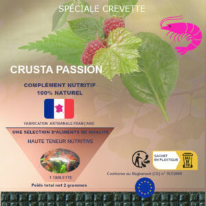 Micro-tablette  –  Complément haute teneur nutritive vitalité pour crevettes