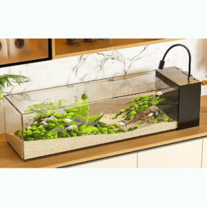 Aquarium en verre acrylique ultra clair paysage bureau