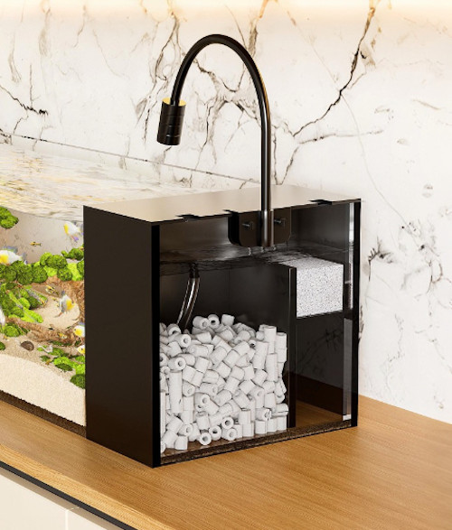 Aquarium en verre acrylique ultra clair paysage bureau – Image 3