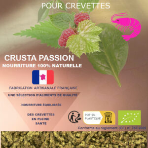 PELLET BIO LUZERNE & VER pour crevettes 15 et 30 g