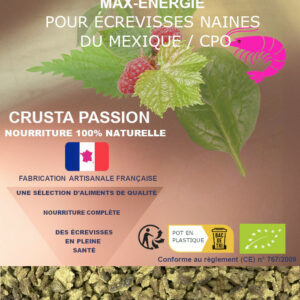 NOURRITURE BIO COMPLÈTE MAX-ÉNERGIE pour écrevisses CPO 45 g