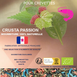 PELLETS MIXTES COMPLETS BIO AUX VERS pour crevettes 15 et 45 g