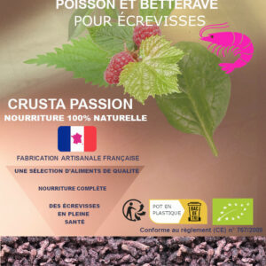 PELLET BIO équilibré poisson et betterave pour écrevisses 45 g et 100 g  PROMO -20%