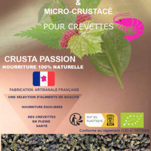 PELLET BIO FEUILLE D'ORTIE & MICRO-CRUSTACÉ  pour crevettes 15 et 45 g